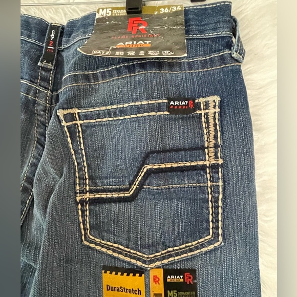 Ariat NWT Men’s M5 Ryley FR (Flame Resistant) DuraStretch Work Jeans. Size 36/34 - Picture 7 of 15